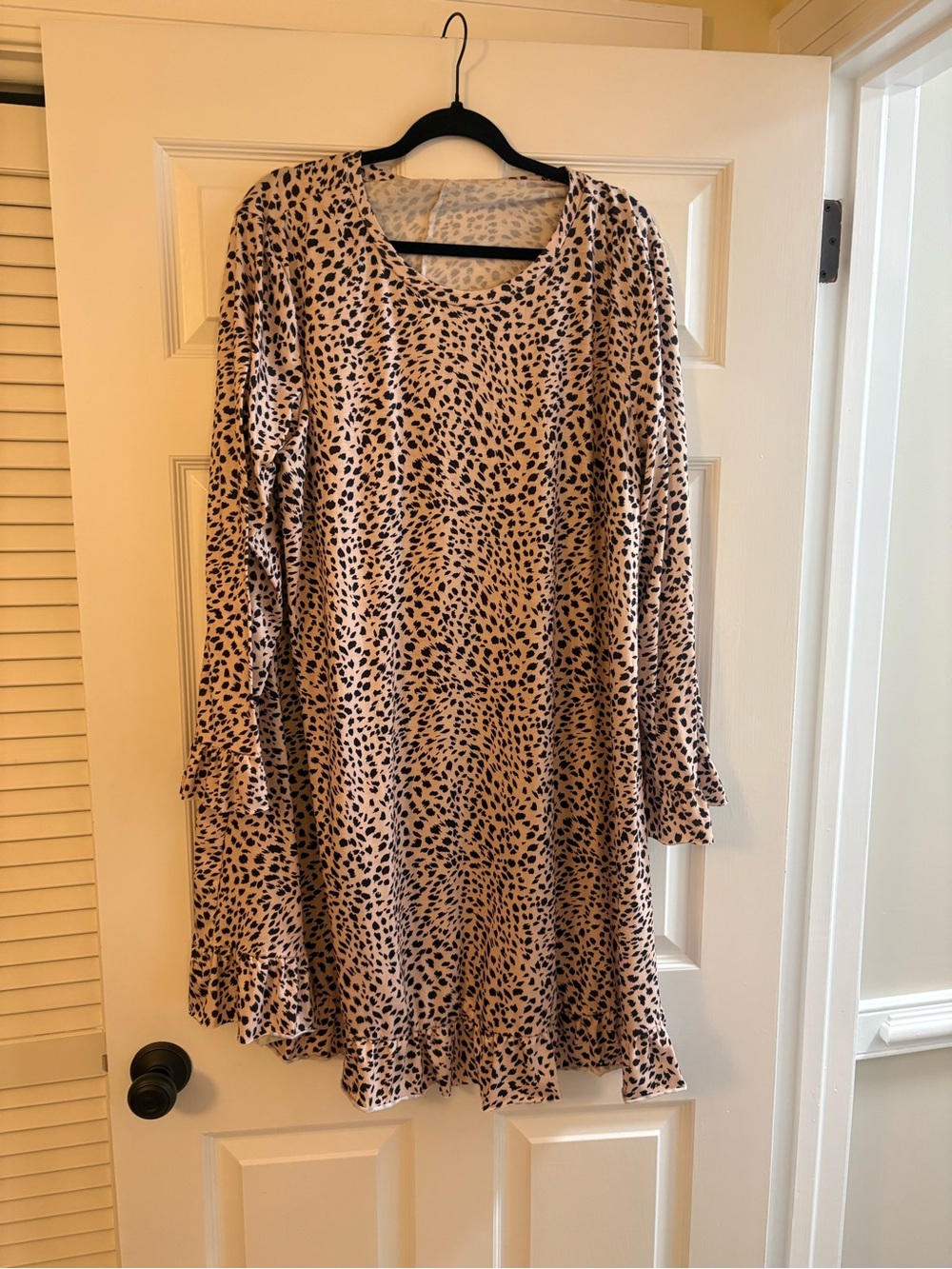 Women's  Leopard Print Swing Dress